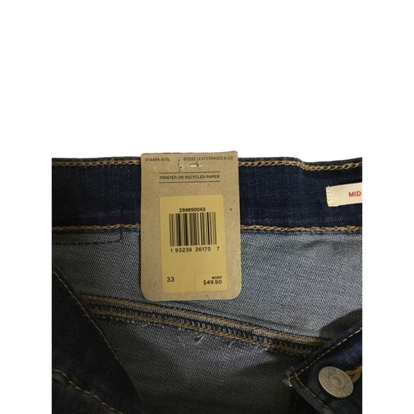 Levi Strauss Mid Length Shorts Size 33 NWT - Picture 4 of 9